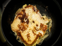 to sear the in egg and milk dipped toast in butter is the fourth part of preparing french toast