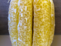 a very big lemon without peel looks like a grapefruit