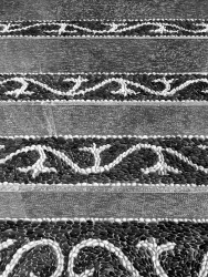 a for the island rhodes typical floor of pebble mosaic, black-and-white