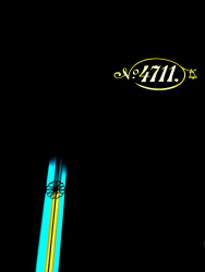 neon sign  of the eau de cologne 4711 by night in cologne