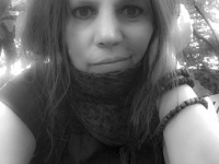 self-portrait as a fan of iron maiden, black-and-white