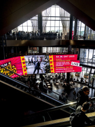 the entrance hall of the cinedom in cologne at a stromberg-night as live act
