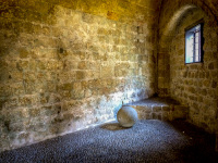 inside an old chamber knights in rhodes old town