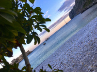 the bay of gerolimenas in the region mani in a very loveley evening light