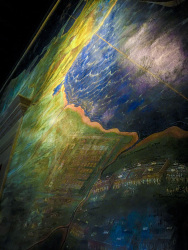 a colorful wall painting of puglia in the diocesan museum in bovino