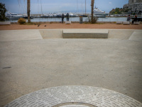 monument of the genocid of the greeks of pontus at the harbor pasalimani in piraeus