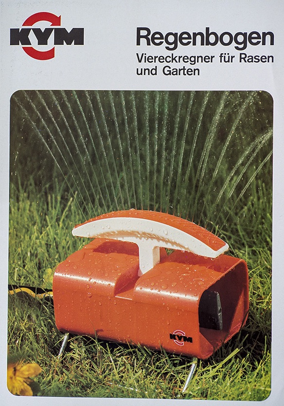 Rasensprenger KYM Regenbogen, Viereckregner für Rasen und Garten